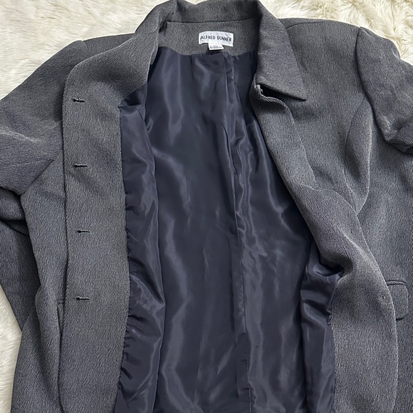 Vintage NWT Alfred Dunner Gray Blazer sz 24W - Picture 4 of 6